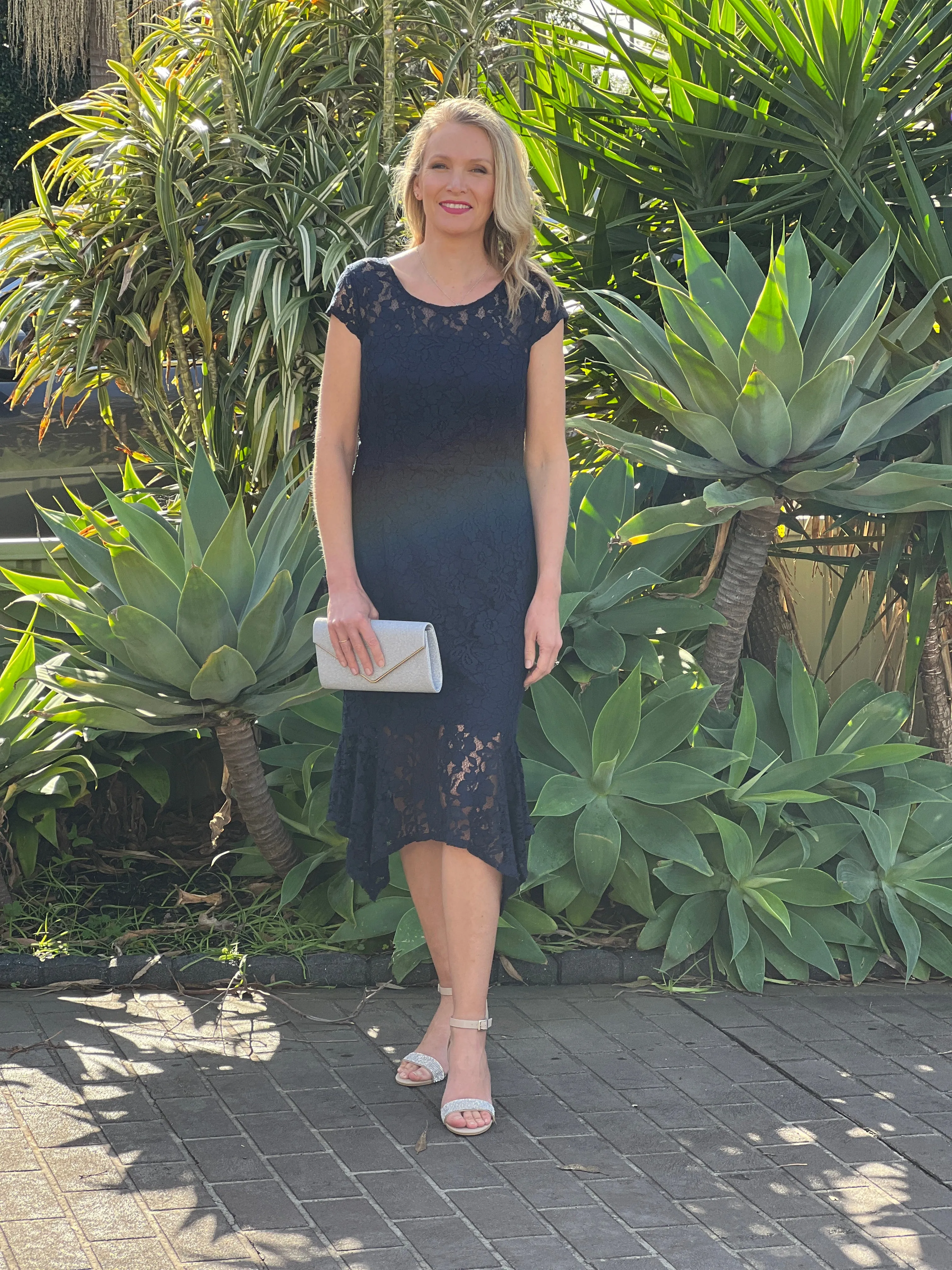 Indy Navy Lace Dress