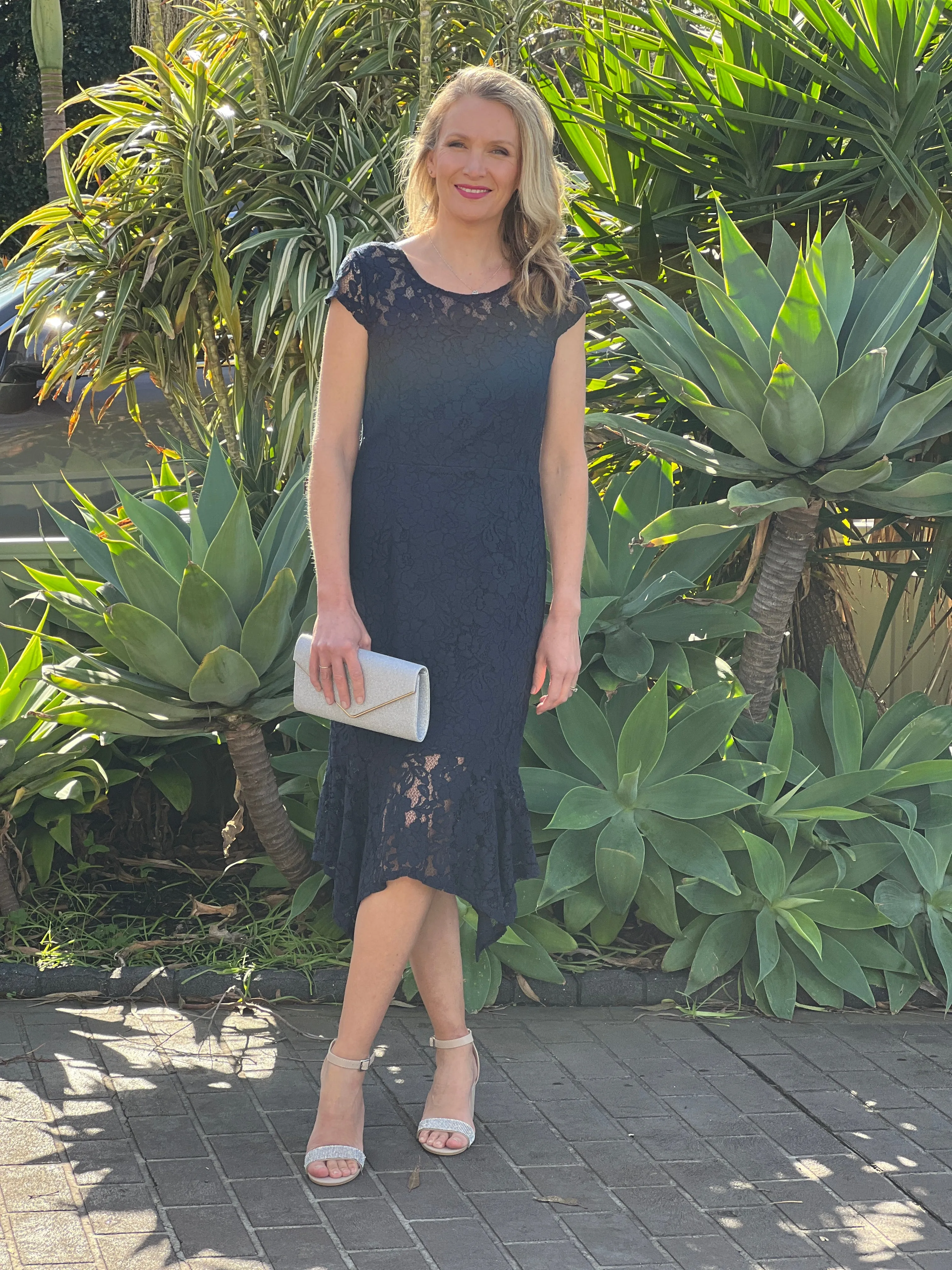 Indy Navy Lace Dress