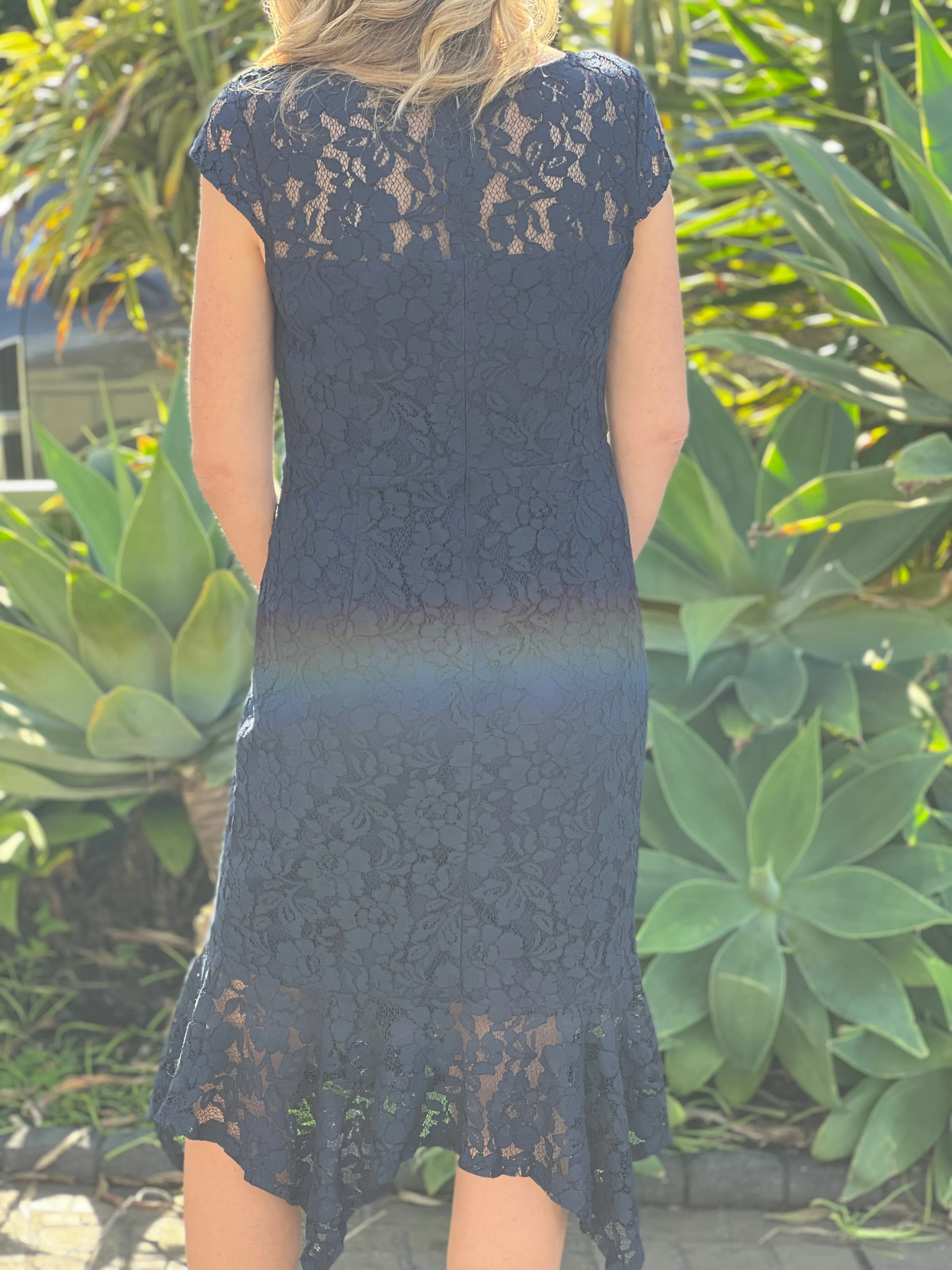 Indy Navy Lace Dress