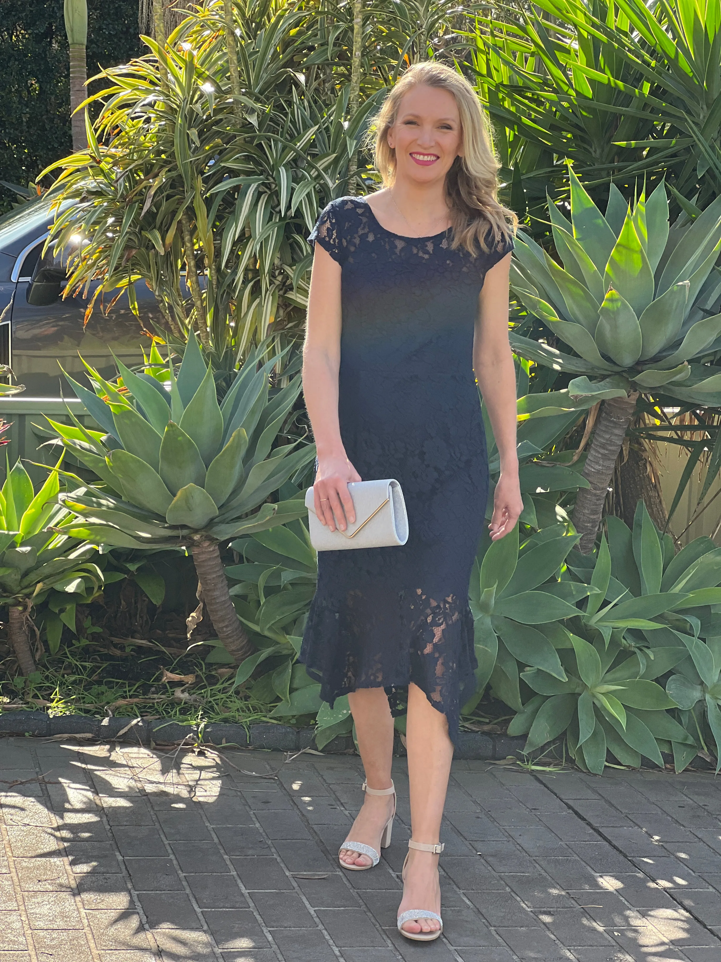 Indy Navy Lace Dress