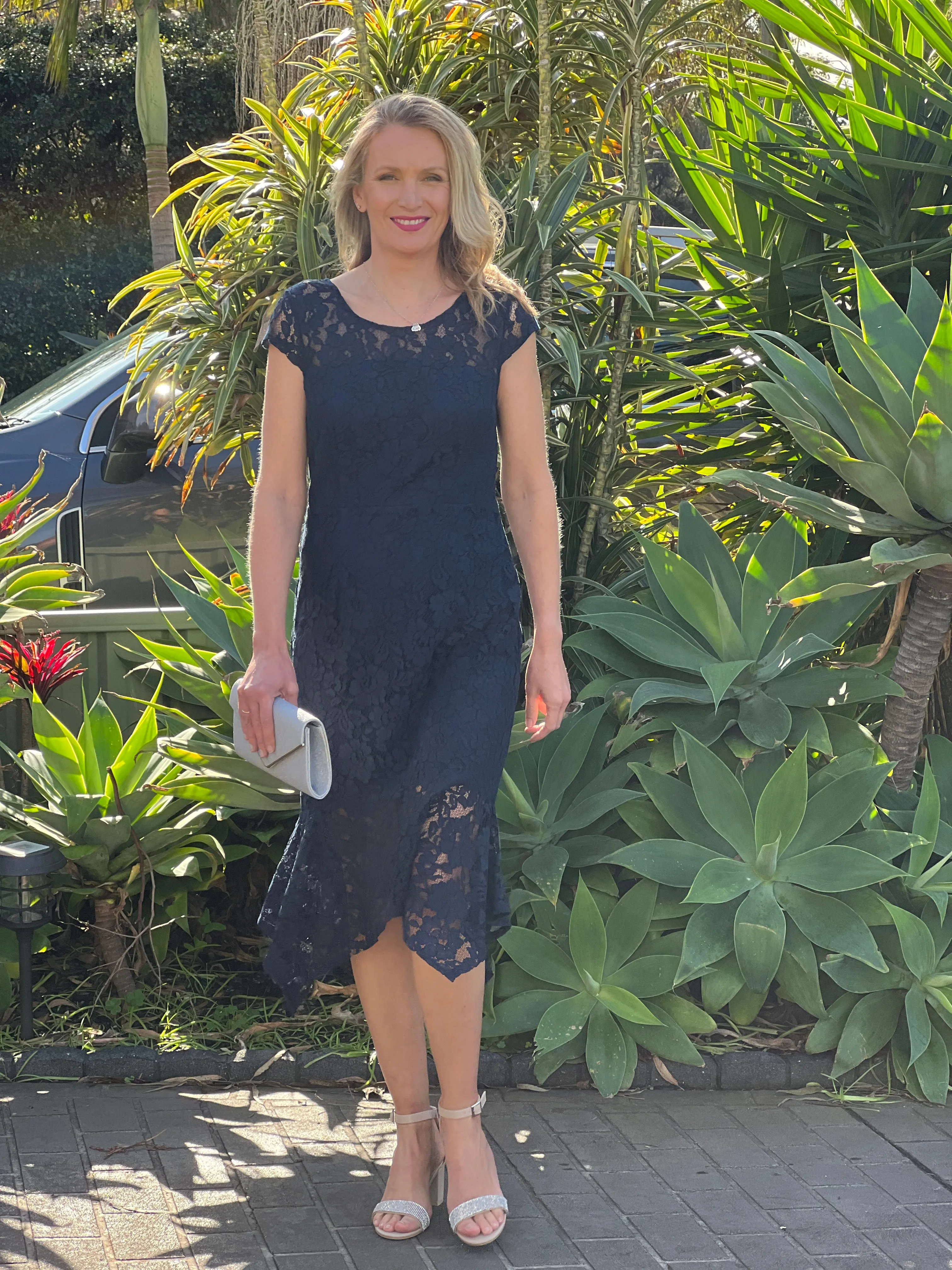 Indy Navy Lace Dress