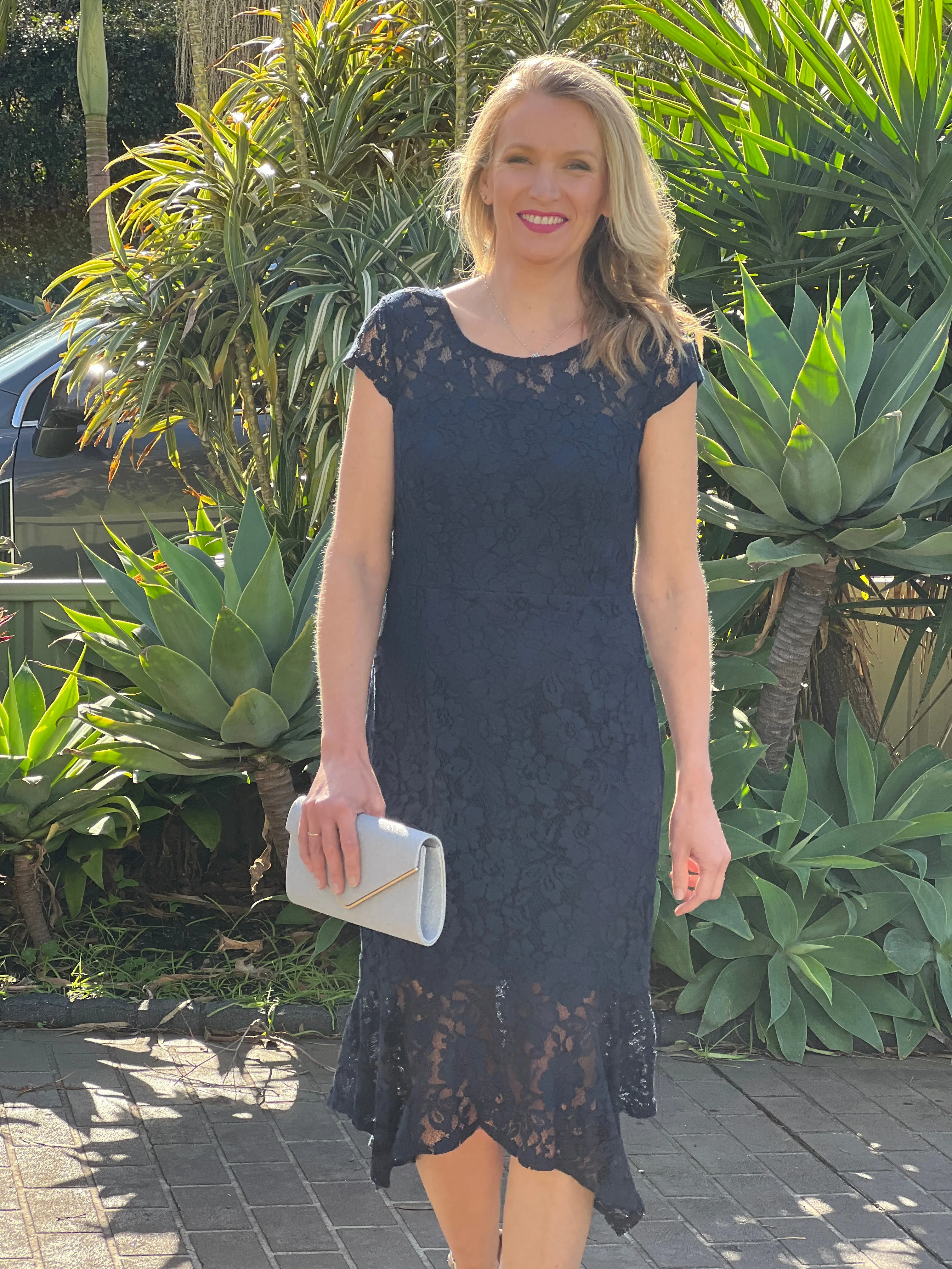 Indy Navy Lace Dress