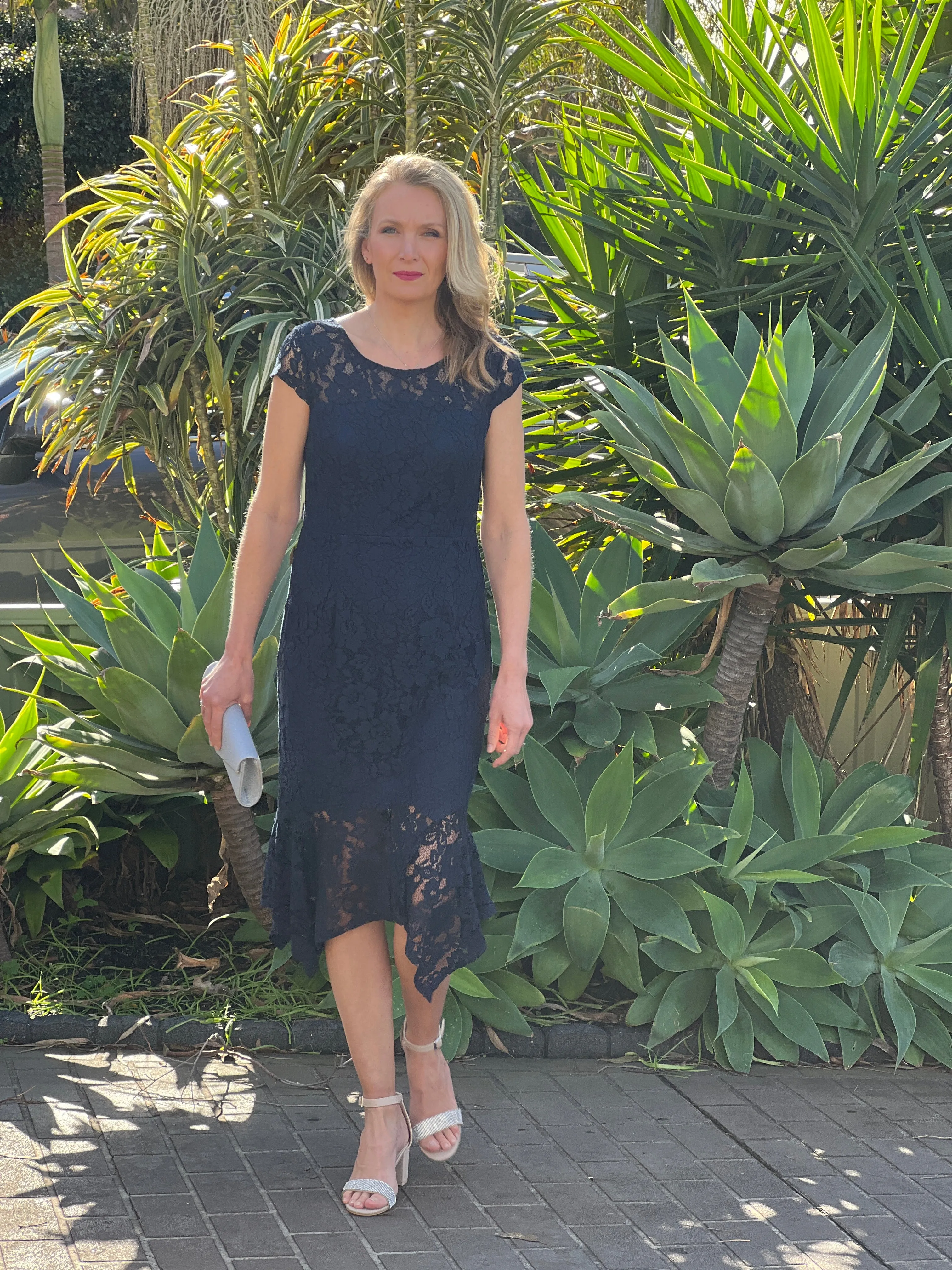 Indy Navy Lace Dress