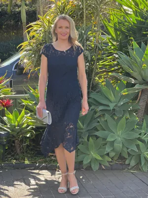 Indy Navy Lace Dress