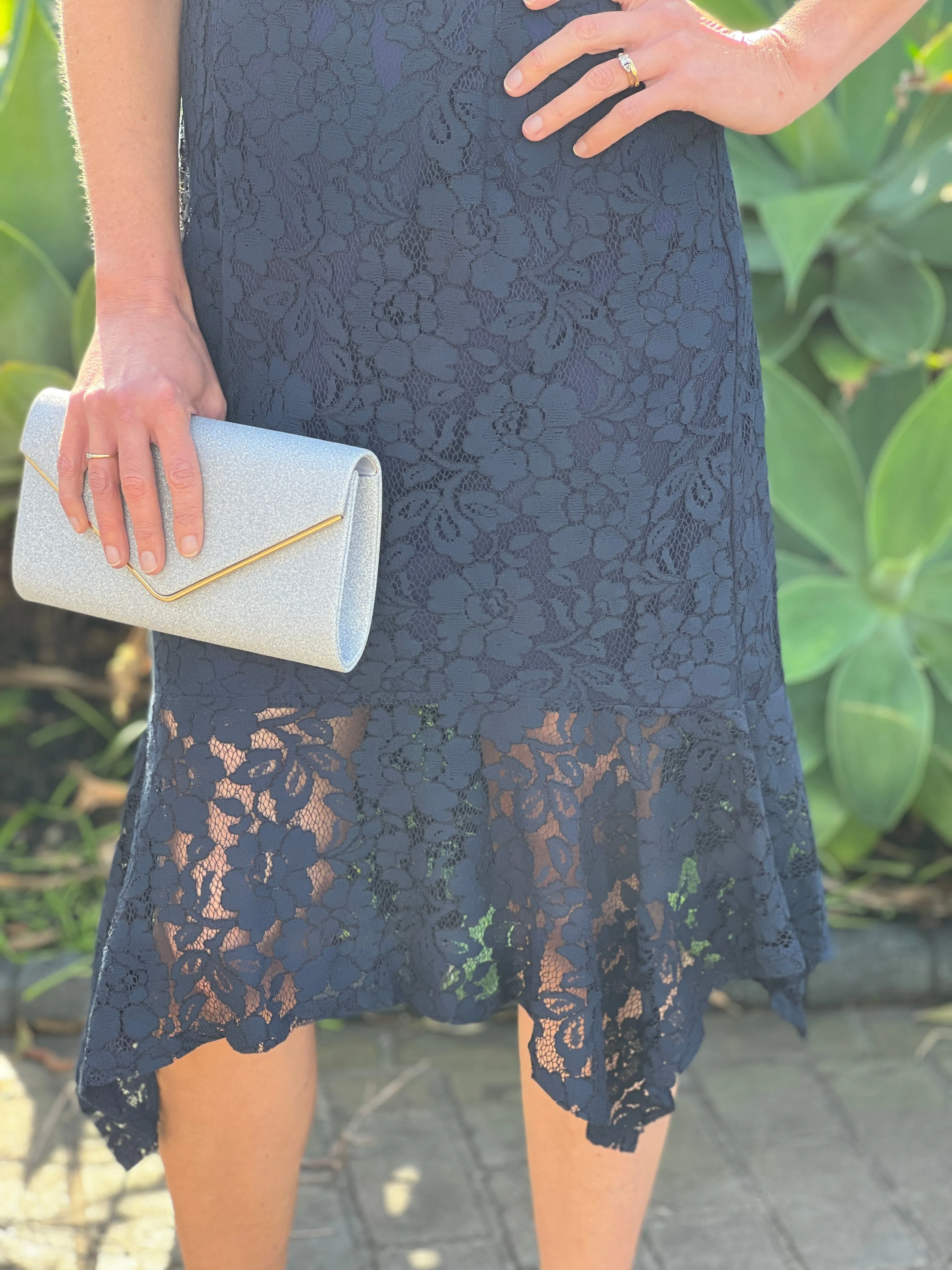 Indy Navy Lace Dress