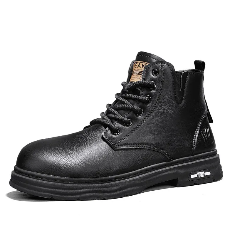 INSTOCK-new men's Martin boots height increase sports comfortable