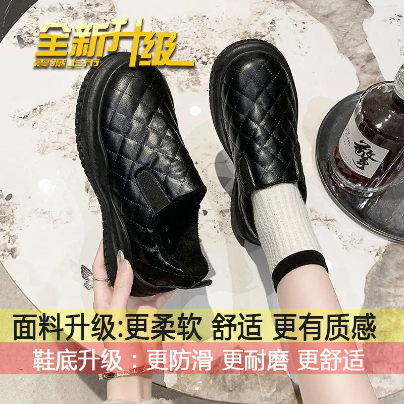 INSTOCK-Thick-soled non-slip slip-on loafers with velvet