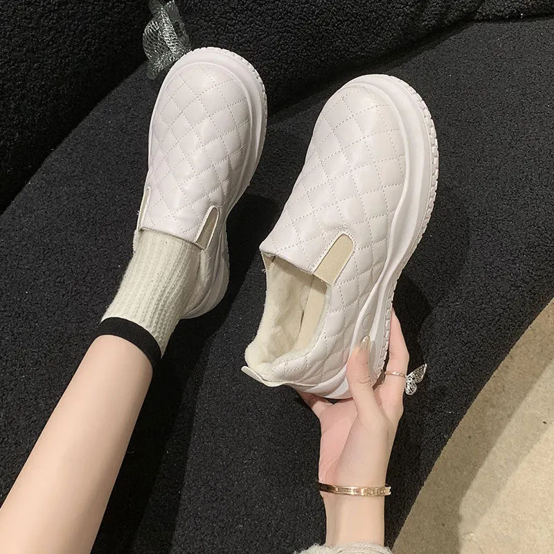 INSTOCK-Thick-soled non-slip slip-on loafers with velvet