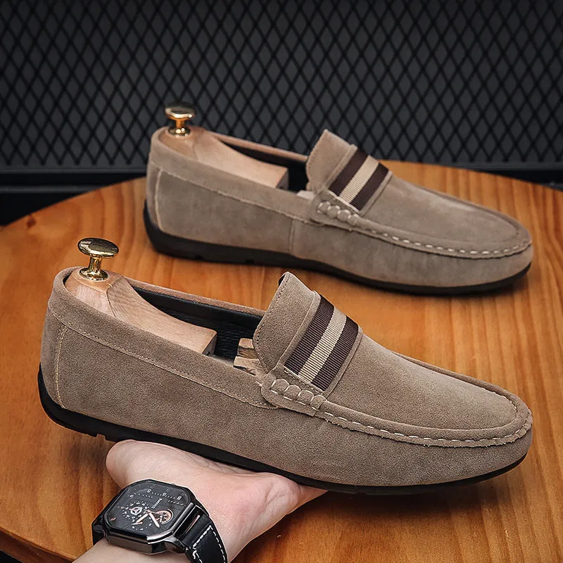 INSTOCK-Versatile Soft Sole Slip-On Leather Loafers For Men's.