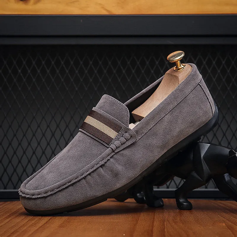 INSTOCK-Versatile Soft Sole Slip-On Leather Loafers For Men's.