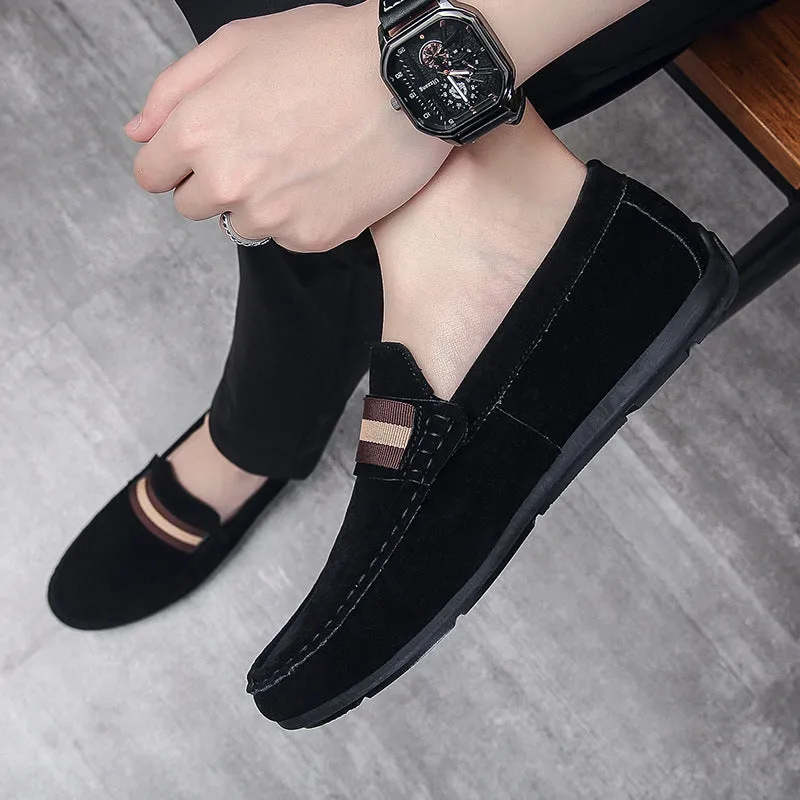 INSTOCK-Versatile Soft Sole Slip-On Leather Loafers For Men's.