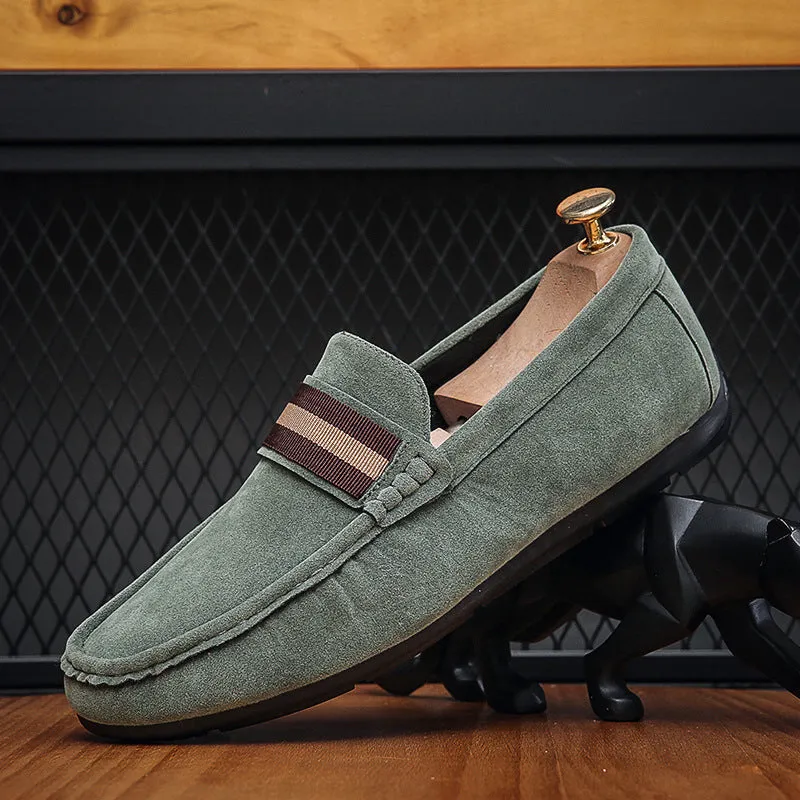 INSTOCK-Versatile Soft Sole Slip-On Leather Loafers For Men's.