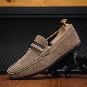 INSTOCK-Versatile Soft Sole Slip-On Leather Loafers For Men's.