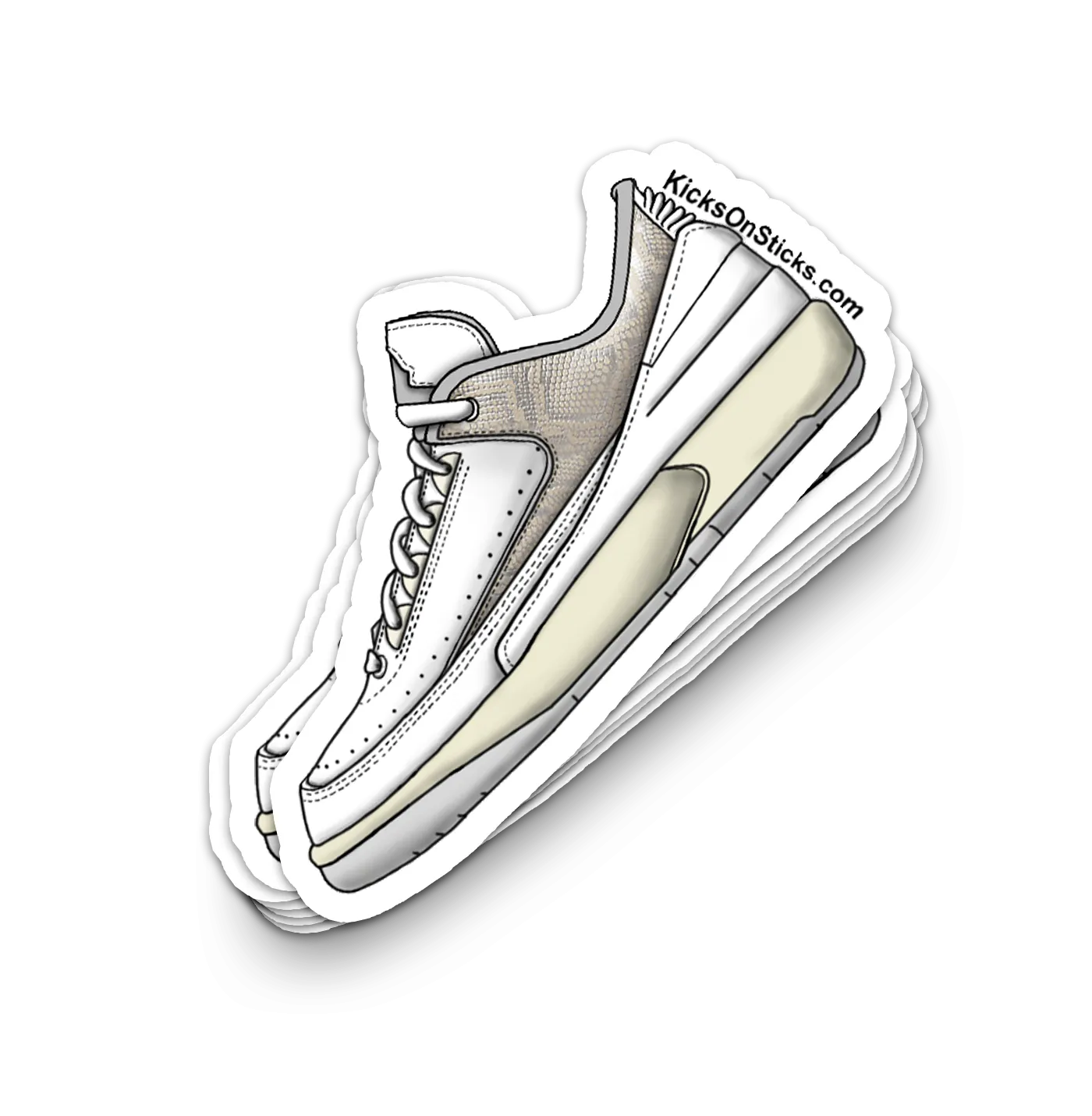 Jordan 2 Low "Python" Sneaker Sticker