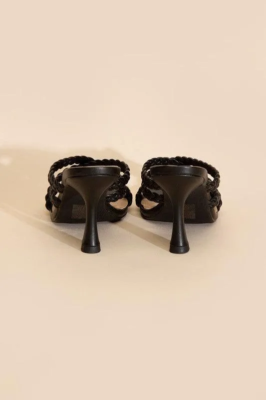 KELLAN-S Double Cross Braided Heels