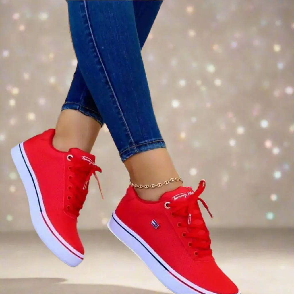 Lace Up Sneakers For Females