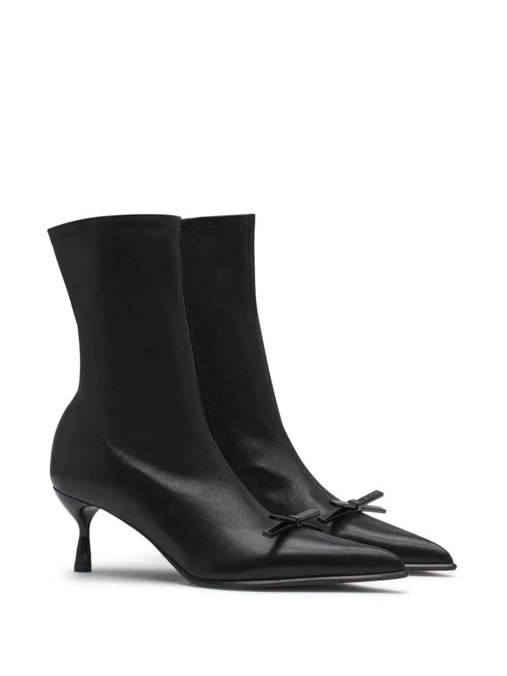 Lanvin bow-detail leather ankle boots