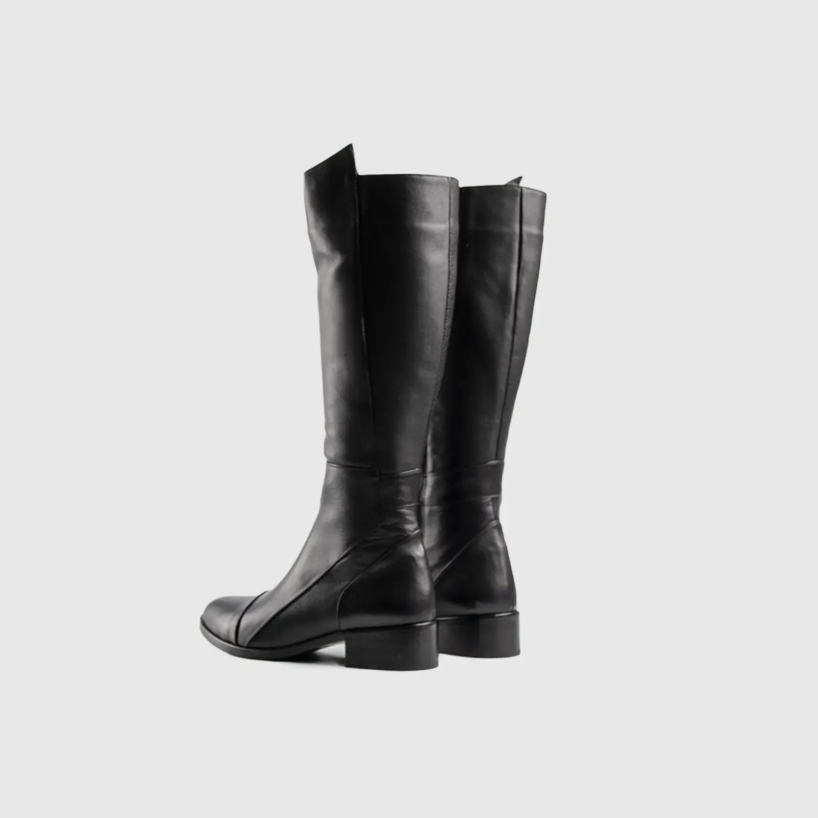 Leather Boots Black 11099