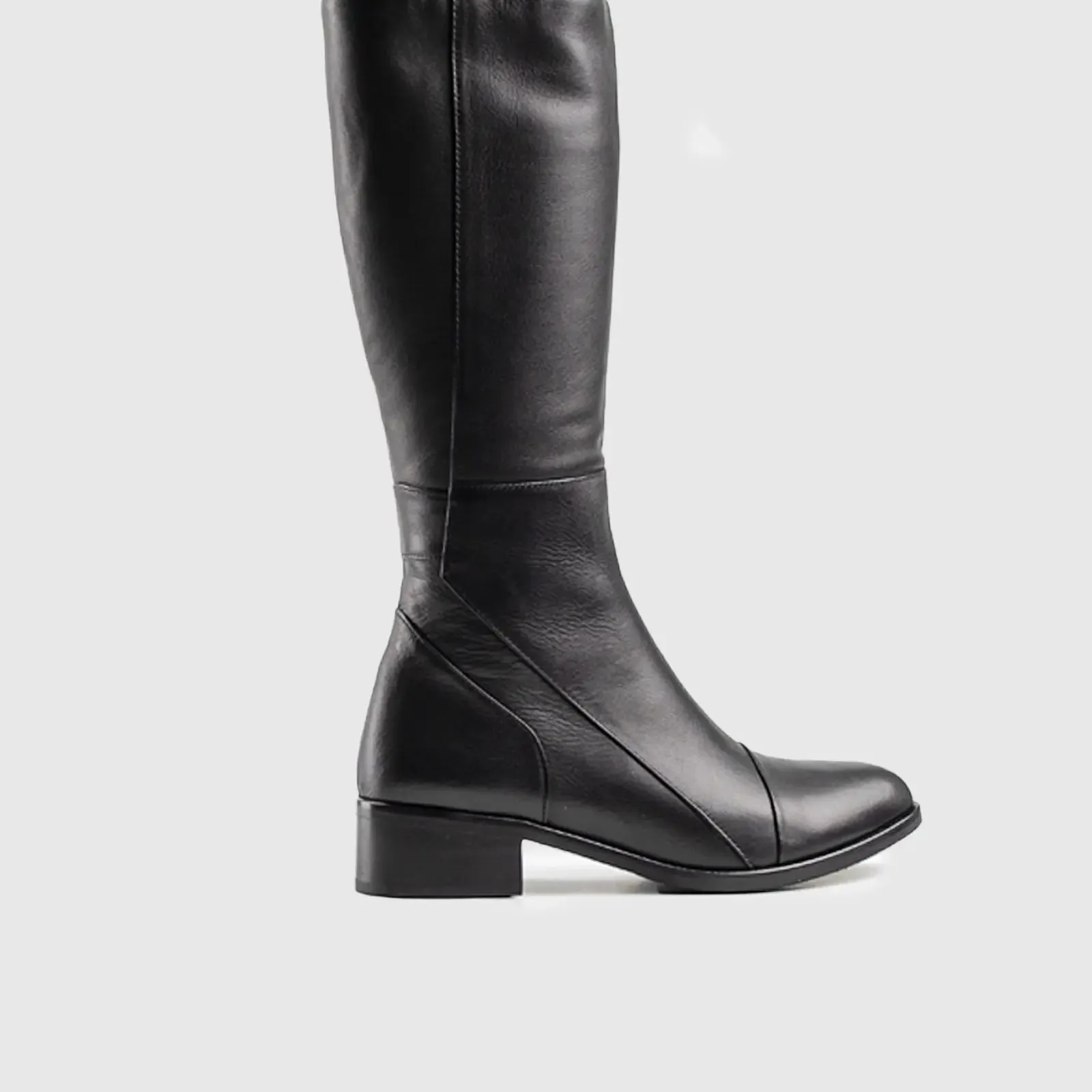 Leather Boots Black 11099