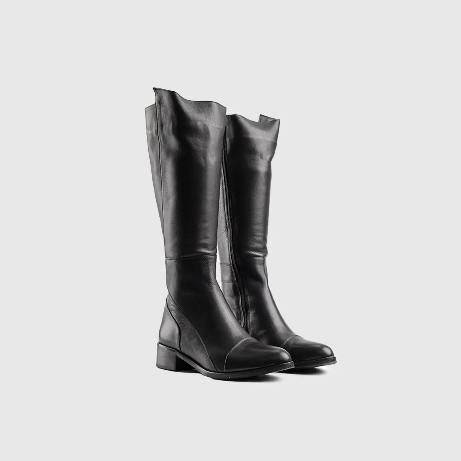 Leather Boots Black 11099
