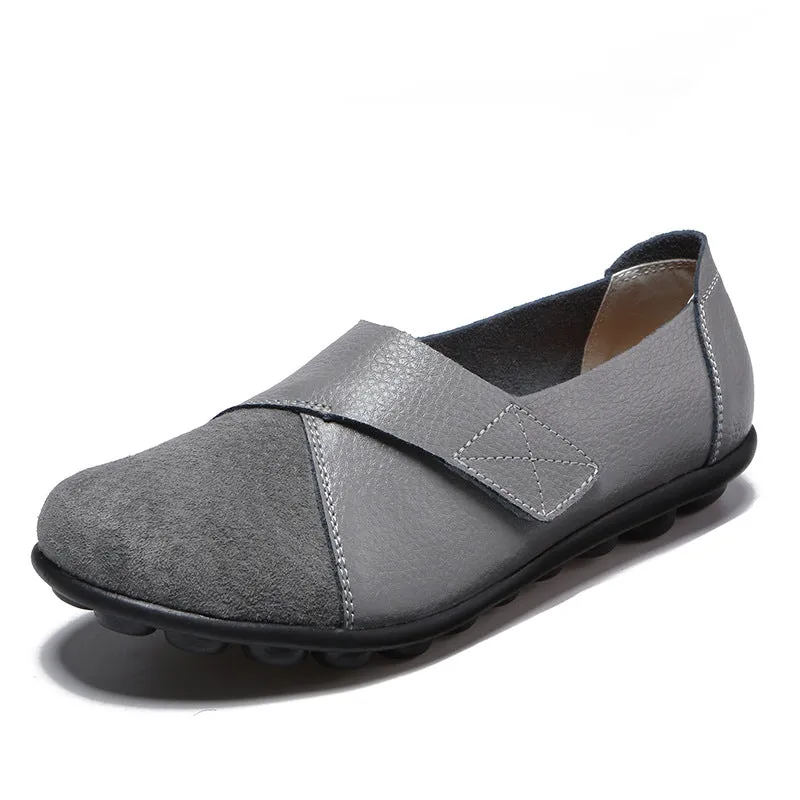 Leather Nurse Flat Loafers