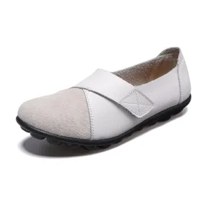 Leather Nurse Flat Loafers