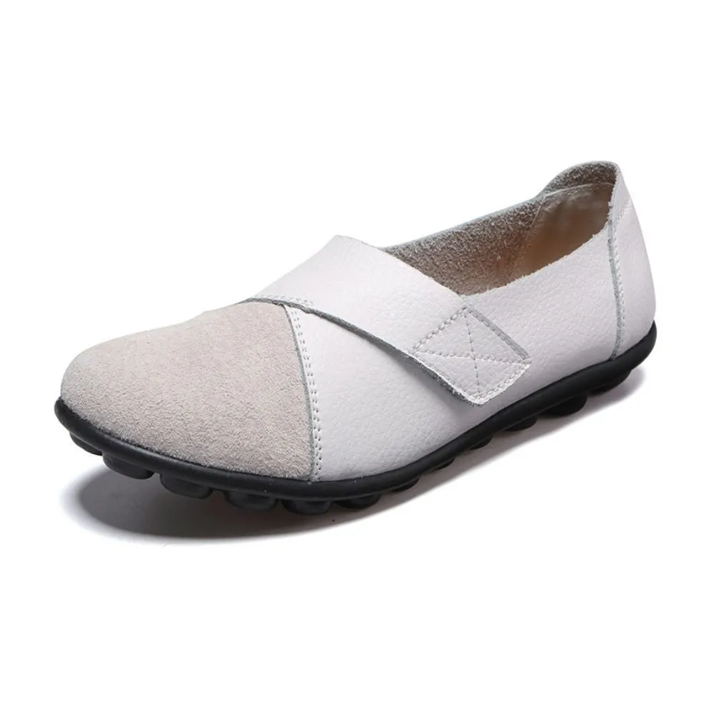 Leather Nurse Flat Loafers
