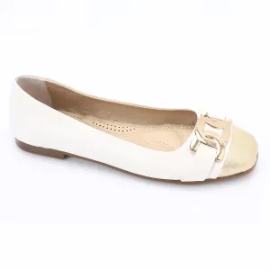 Leather Soft Casual Shoes- White