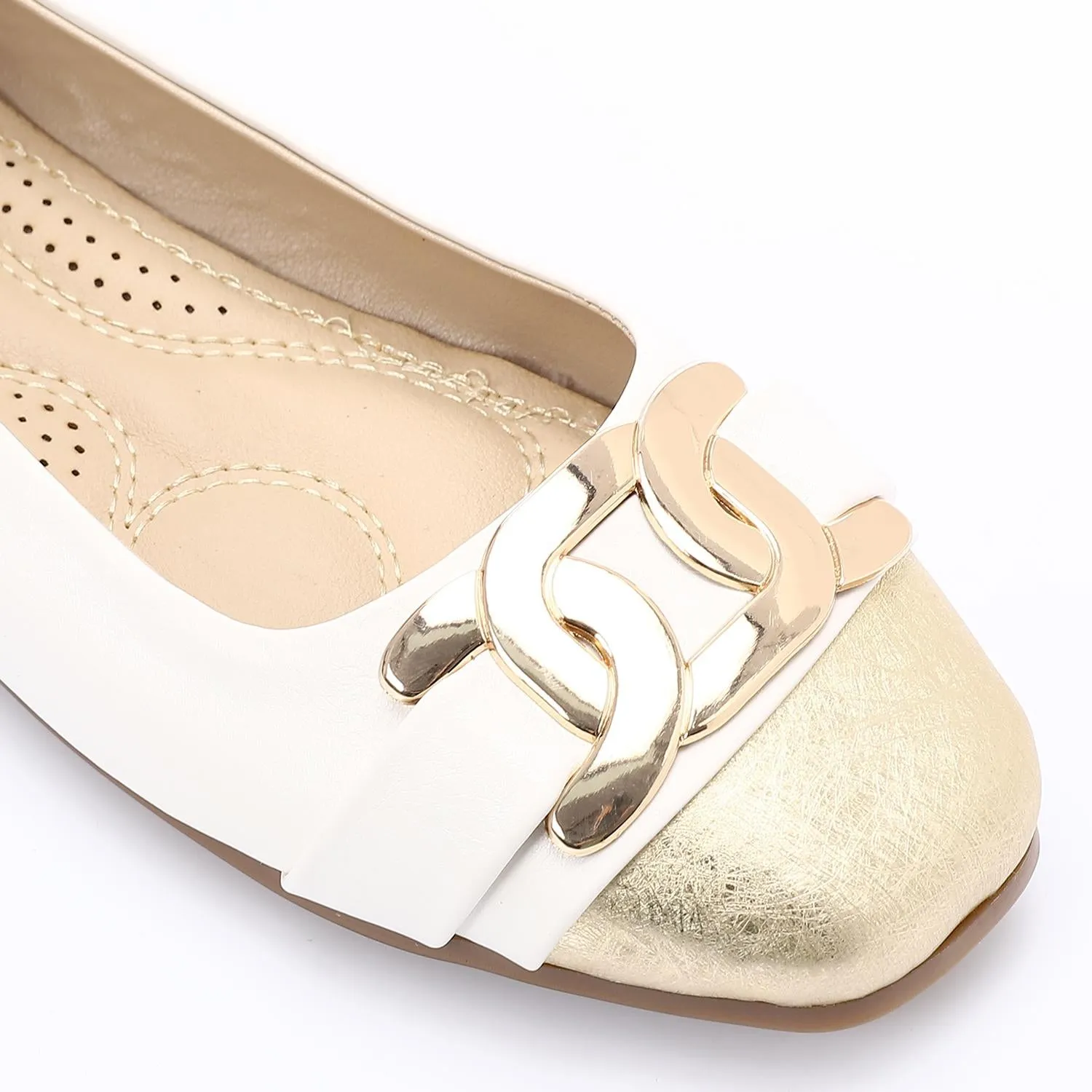 Leather Soft Casual Shoes- White