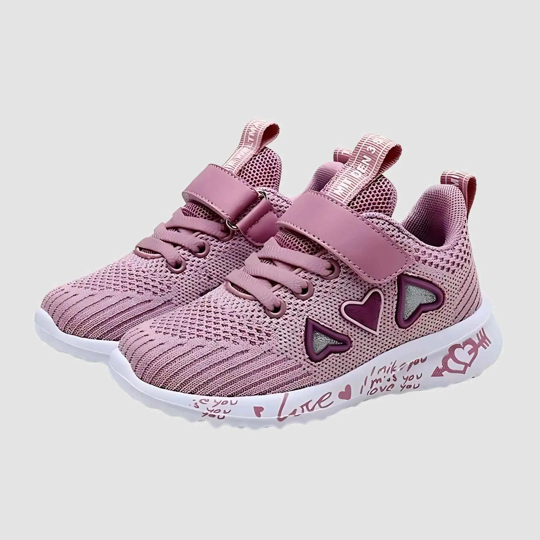 Love Heart Easy Strap Sneakers