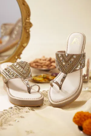 Mahira Gold Wedges