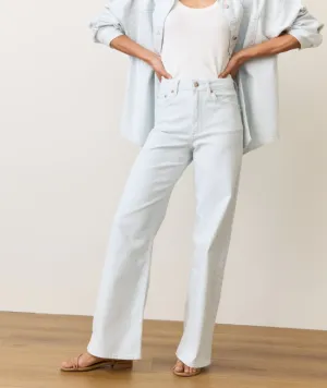 Marine Layer Charlie Wide Leg Pant in Railroad Stripe
