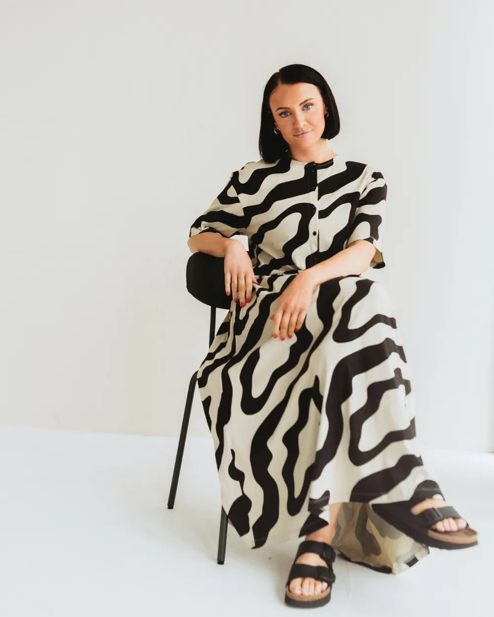 Matilda Whirl Print Dress