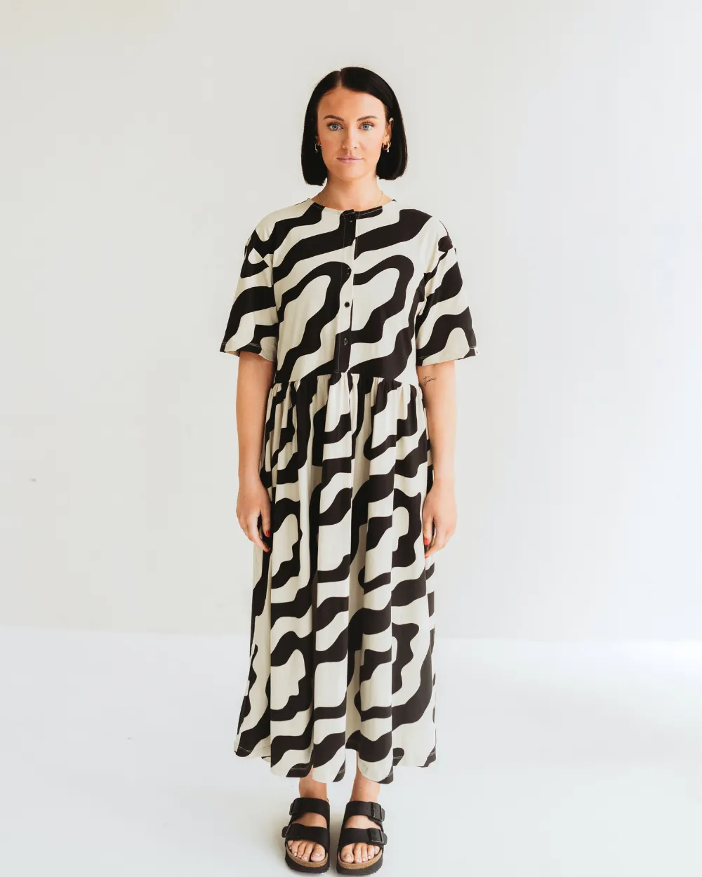 Matilda Whirl Print Dress