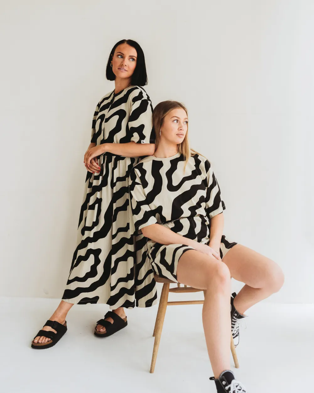 Matilda Whirl Print Dress