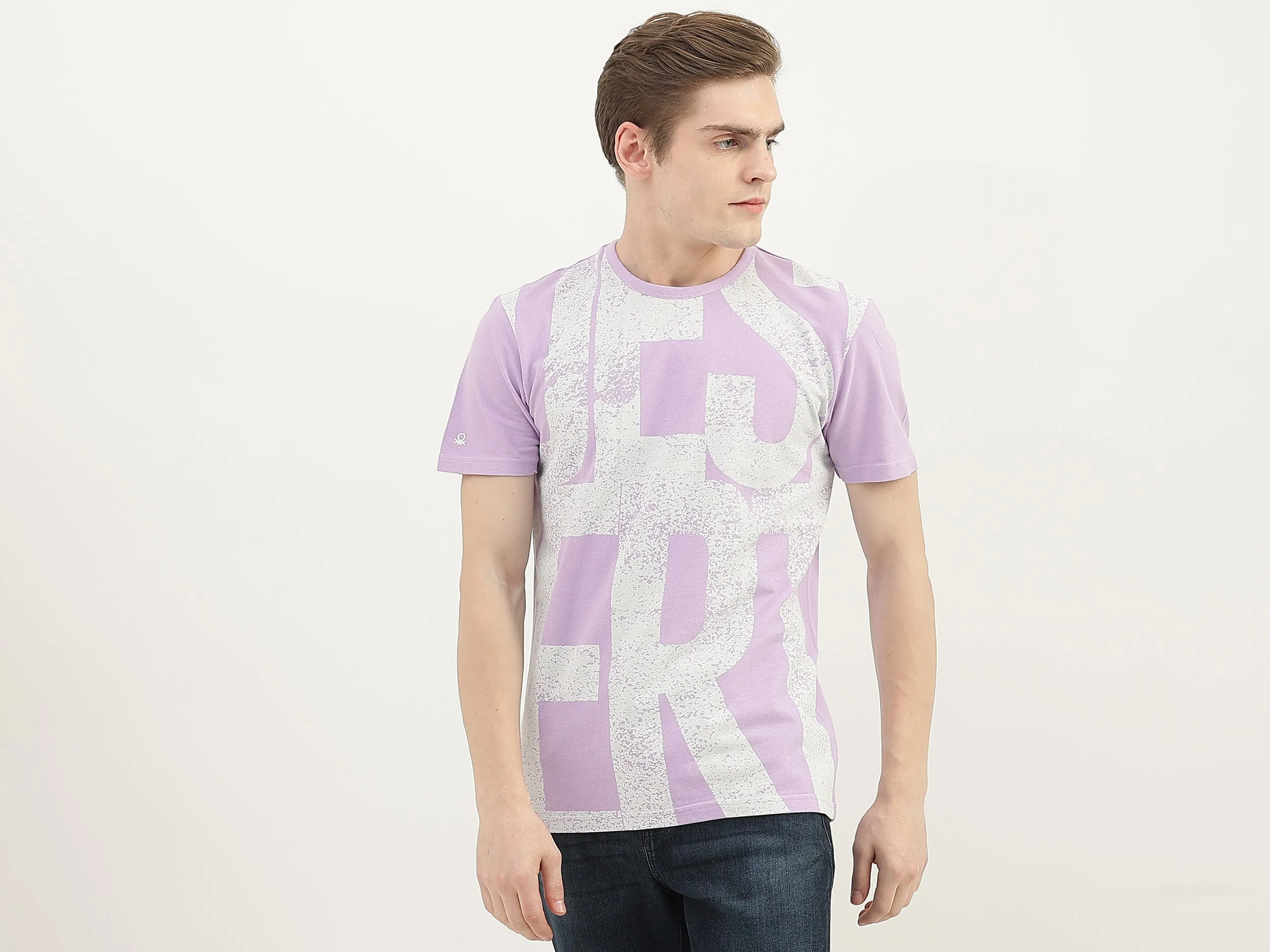 Men Printed Round Neck T-Shirt