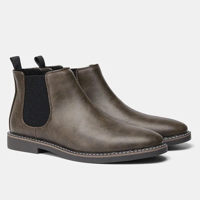 Men's Boots – Comfortable Leather-Look – Stylish and Durable Shoes for Every Occasion