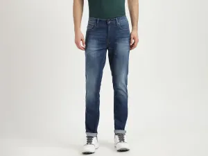 Mens Carrot Fit Solid Jeans