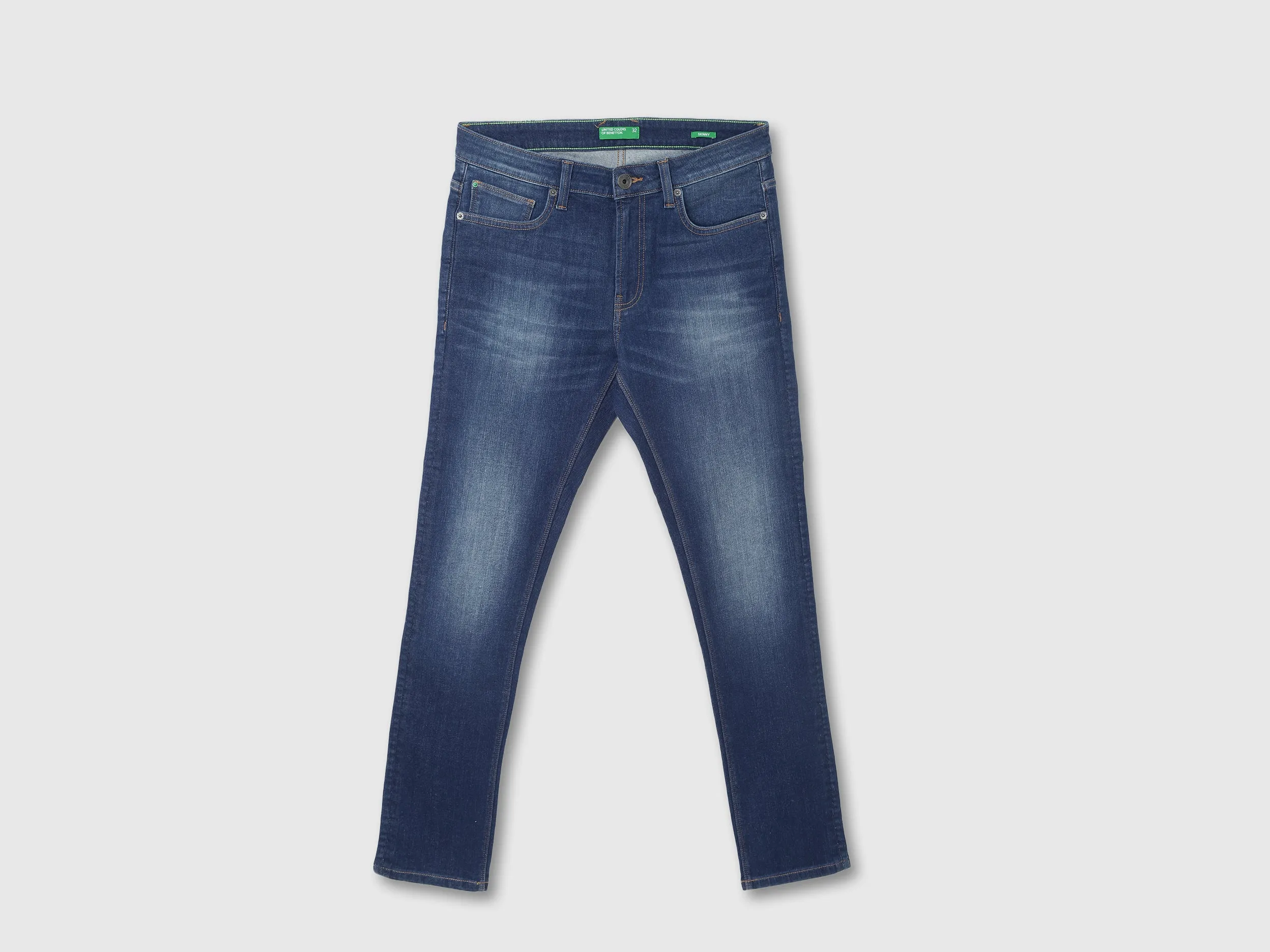 Mens Carrot Fit Solid Jeans