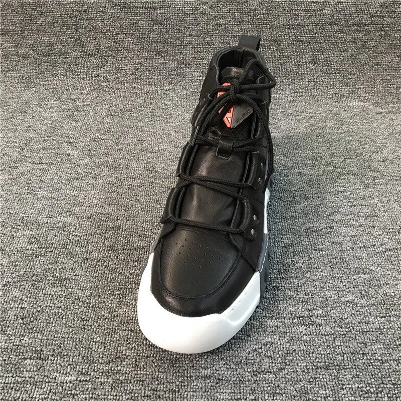 Mens High-Top Outside Rubber Sole Waterproof Sneakers