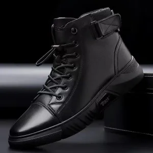 Men's Motorcycle Boots Comfortable Platform Boots