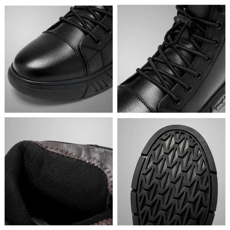 Men's Motorcycle Boots Comfortable Platform Boots