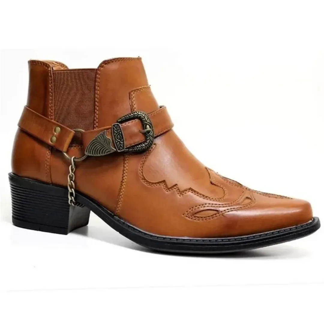 Men's Slip On Cowboy Boots | Heeled