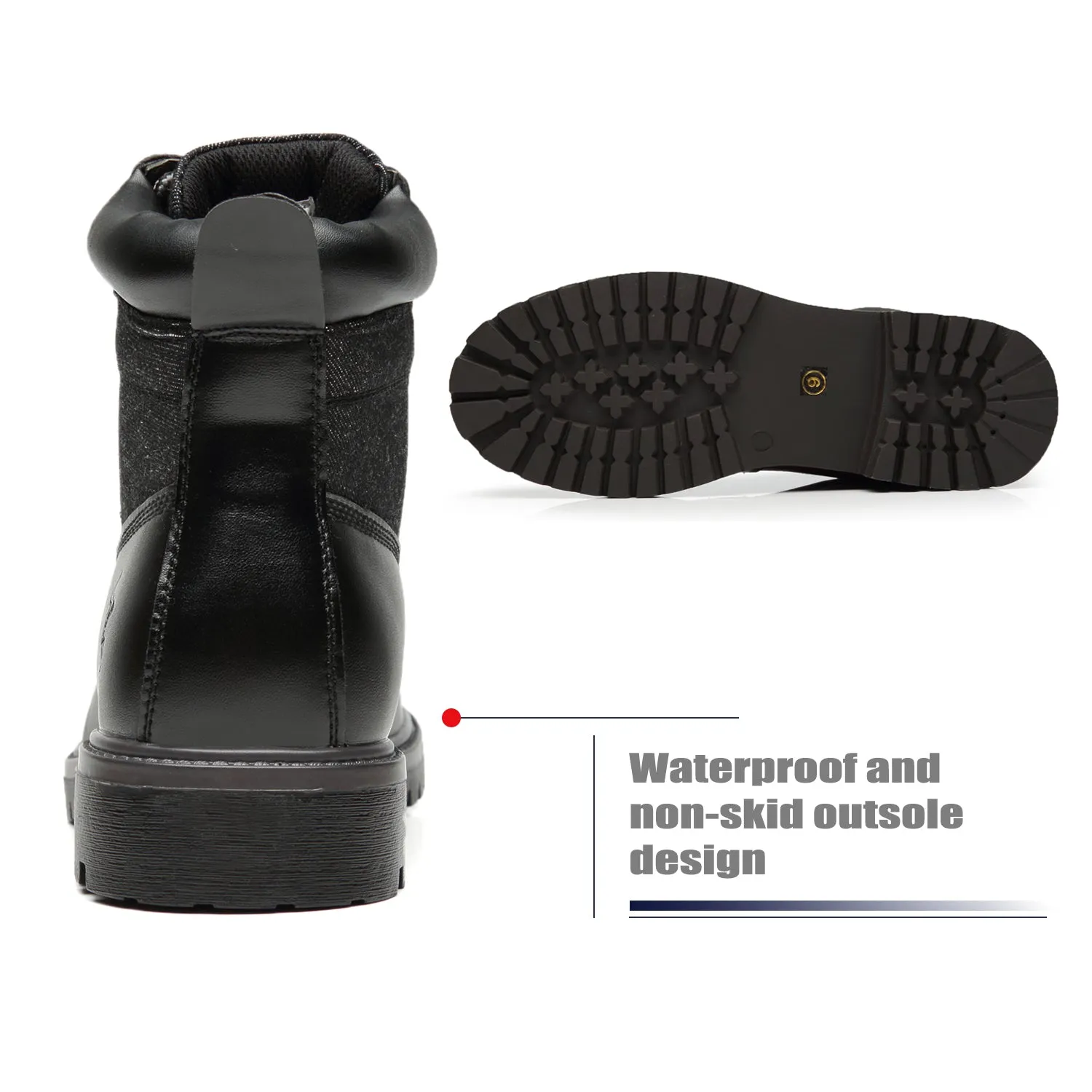 Men's Snow Winter Lace Up Boots Casual Comfortable Dress Boots for Men