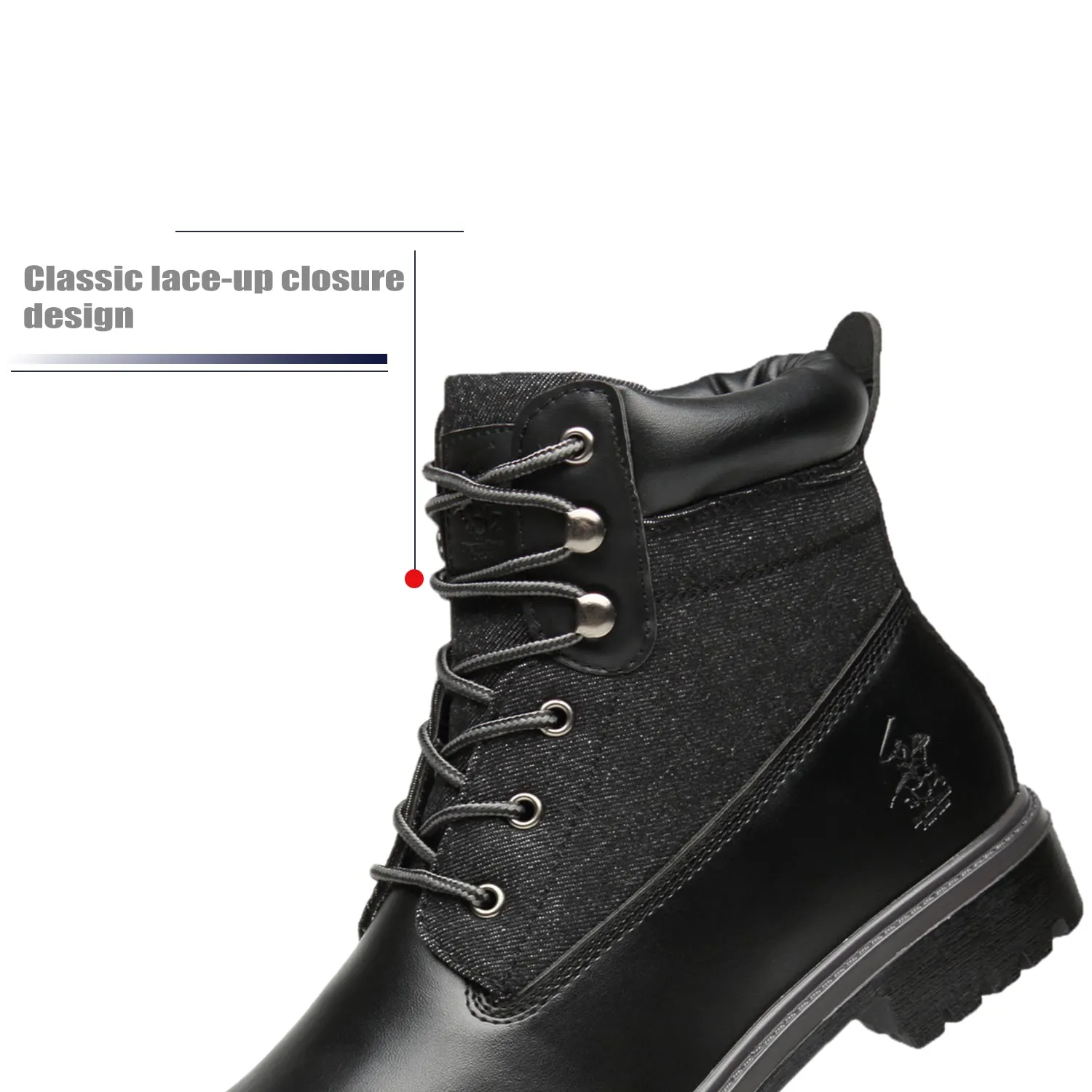 Men's Snow Winter Lace Up Boots Casual Comfortable Dress Boots for Men