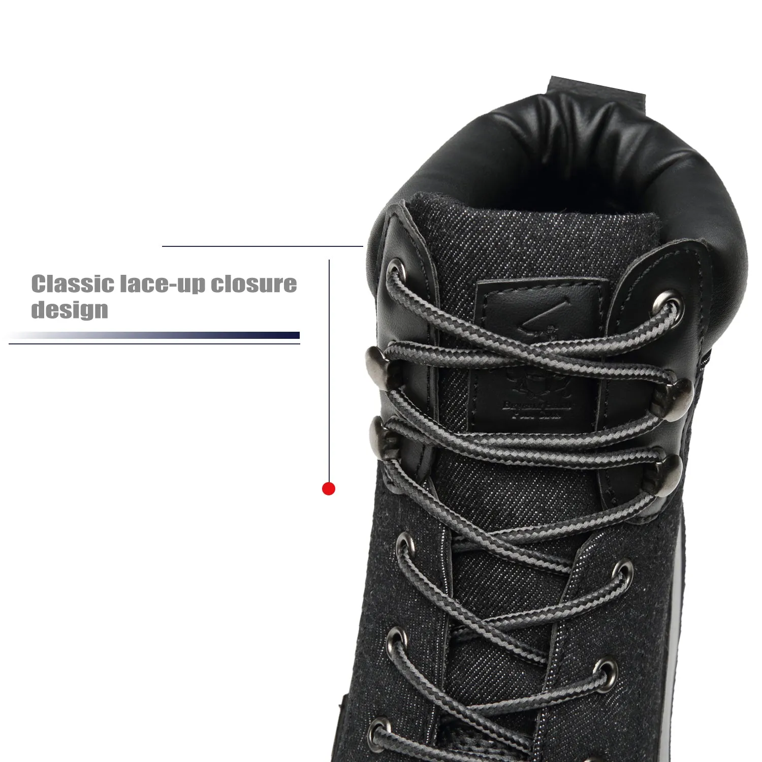 Men's Snow Winter Lace Up Boots Casual Comfortable Dress Boots for Men