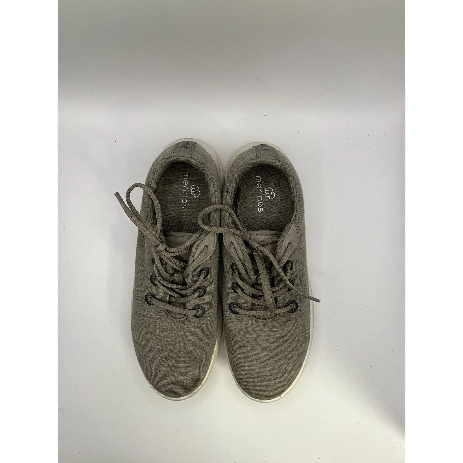 Merinos Gray Comfortable Lace Up Sneakers Sz 6