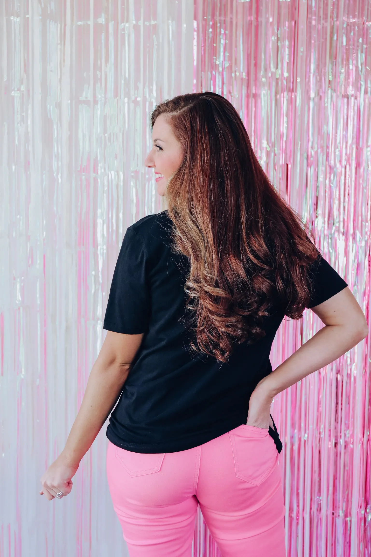 Messy Buns Graphic Tee - Black