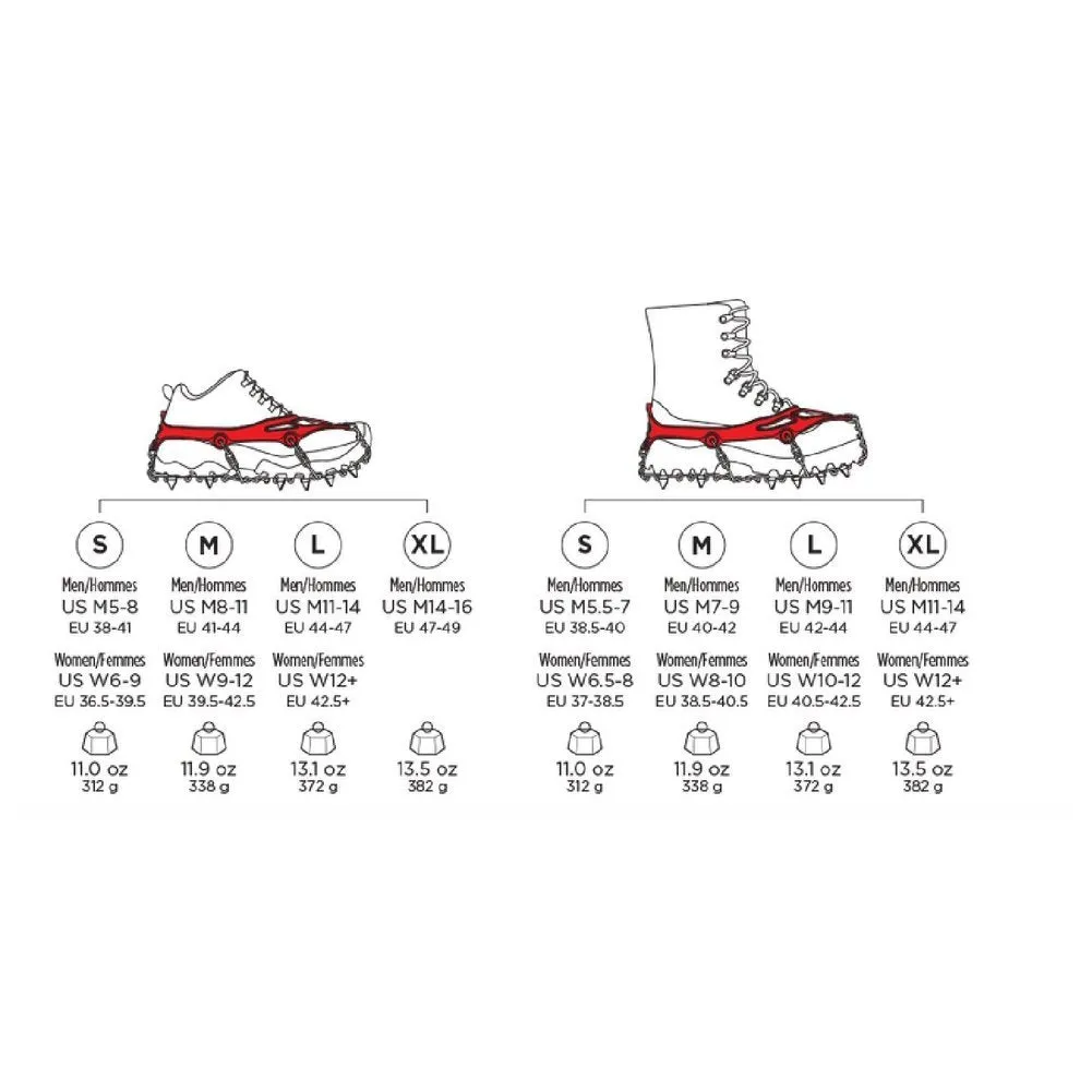 Microspikes Traction Crampons