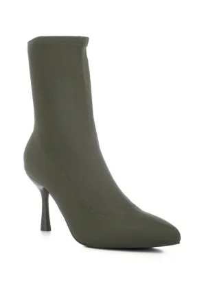 Mid Heel Sock Boots